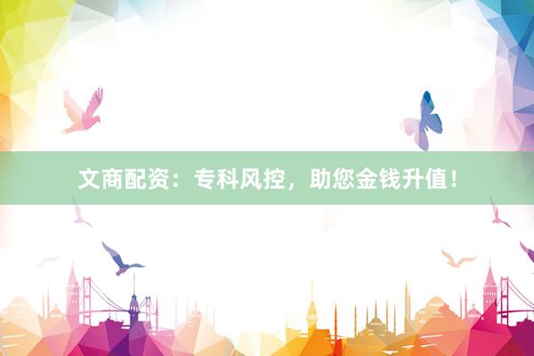 文商配资：专科风控，助您金钱升值！
