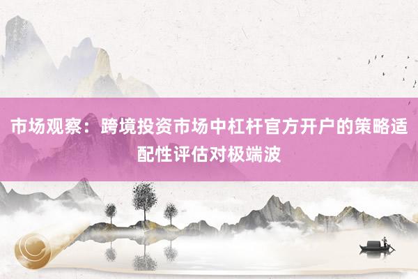 市场观察：跨境投资市场中杠杆官方开户的策略适配性评估对极端波