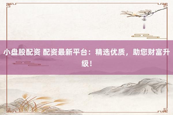 小盘股配资 配资最新平台：精选优质，助您财富升级！